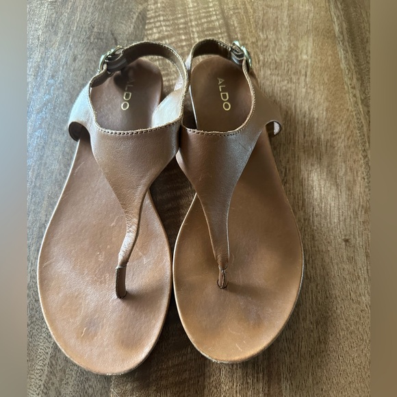 Aldo Jerilassi Leather Sandals - Picture 2 of 8